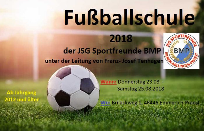 Fußballschule der JSG BMP mit Franz-Josef Tenhagen