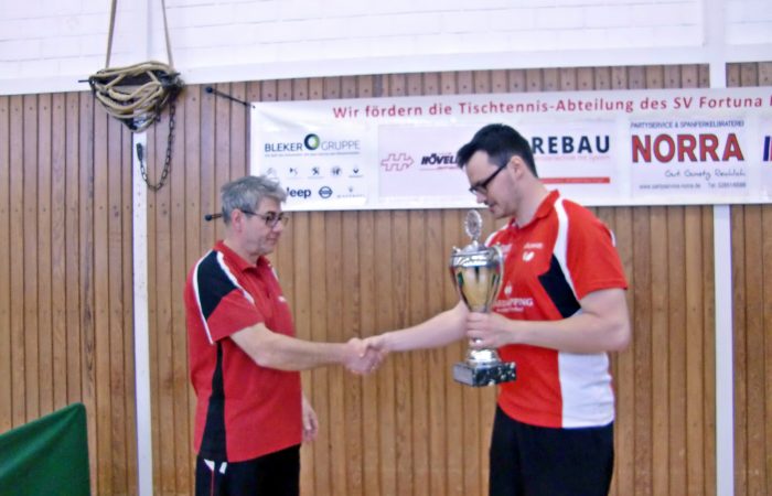 TT-Vereinmeisterschaft: Vievering holt sich Pokal zurück