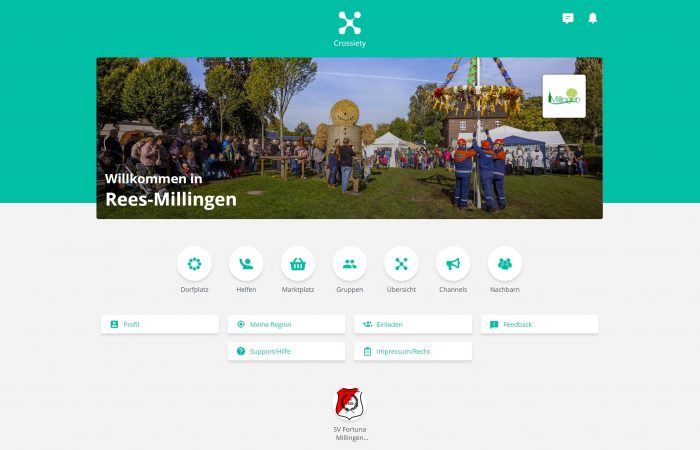 Digitaler Dorfplatz online – auch Fortuna Millingen ist mit dabei